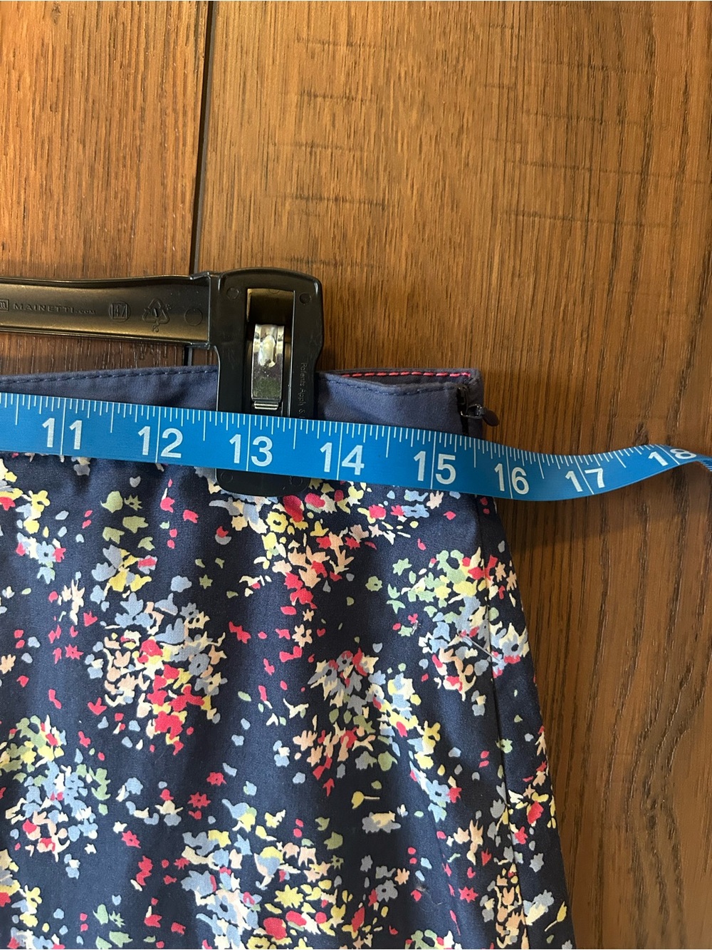 Boden Navy Blue Ditzy Floral Pencil Skirt Size 8 - Picture 5 of 8